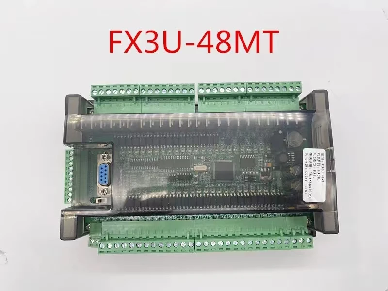 

High speed FX3U-48MR/48MT24input24output6analog input2analog output industrial control board with RTU CAN communication