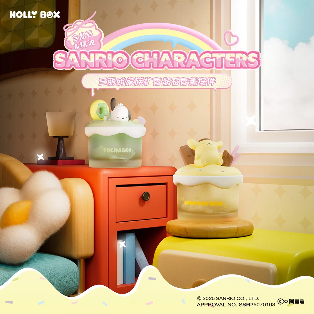 산리오 패밀리 디퓨저 스파 스톤 아로마테라피 장식품 탁상 트렌디 장난감 피규어 고급 선물 쿠로미 시나모롤 멜로디