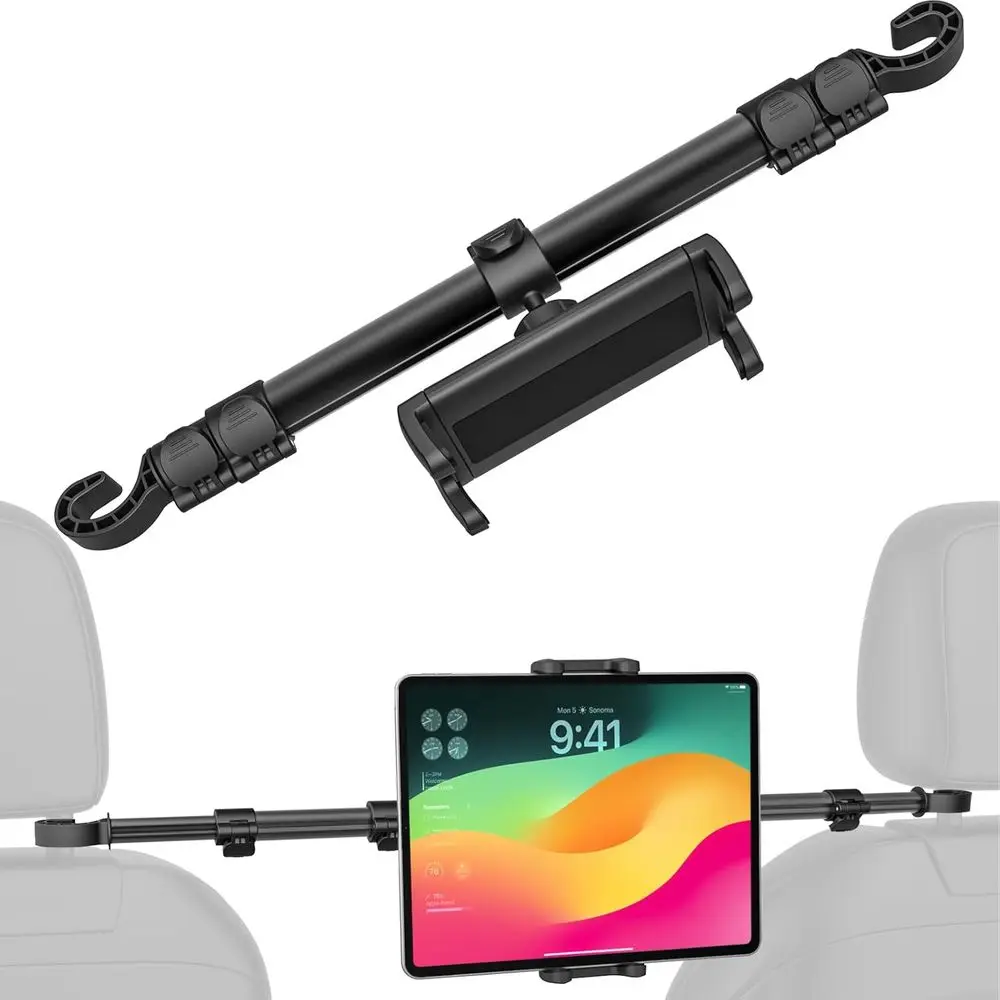 

Stretchable Arm Tablet Holder for Car, Backseat Mount for iPad Pro 12.9, 13, Air, Mini, 4-13 Devices