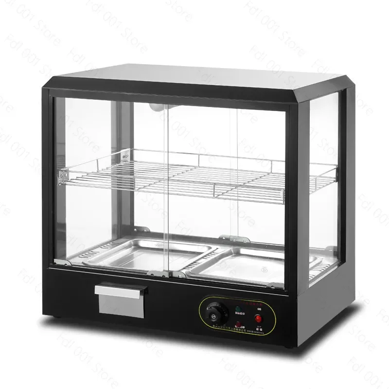 Constant-Temperature Heating Ready-to-Eat Food Cabinet Commercial Insulated Food Warmer for Egg Tarts Fried Chicken Hamburgers