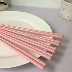 Ceramic chopsticks, colored bone china chopsticks, anti slip household chopsticks, environmentally friendly and healthy
