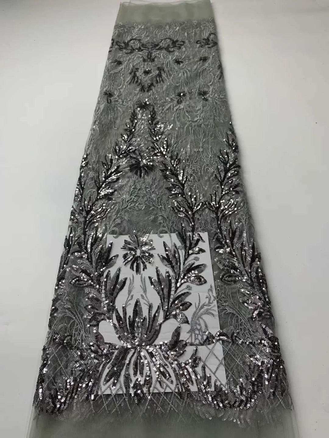 Kain Tulle Lace Hot Sale dengan Manik-manik Payet 2025 Terbaru Afrika Nigeria Prancis untuk Gaun Pesta Pernikahan Mewah Pengantin