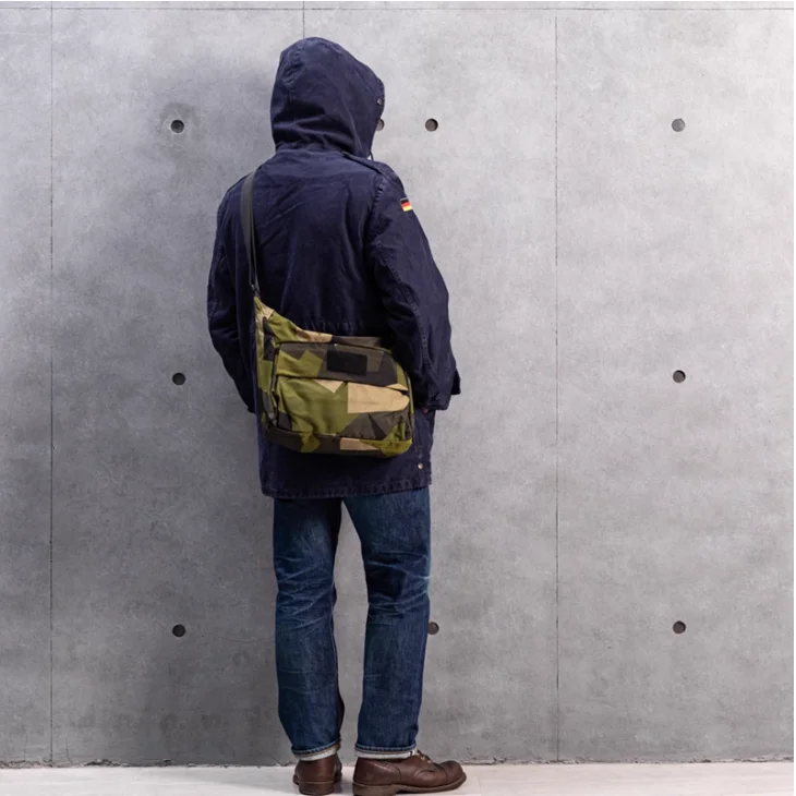 

Swedish M90 Camouflage MC German Camouflage LCSB Crossbody Bag CORDURA Fabric