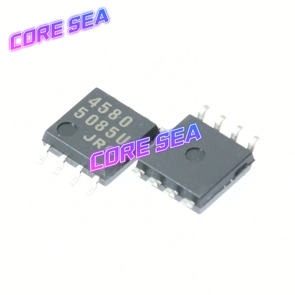 4580 JRC4580 NJM4580M SMD Eight Pin Dual Operational Amplifier Integrated Circuit Operational Amplifier 458o