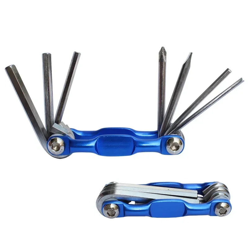 7 in 1 Lightweight Portable Mountain Bike Cycling Multi Repair Tools Kit Bicycle Repaire Set Spoke Hex Allen Wrench Screwdrivers