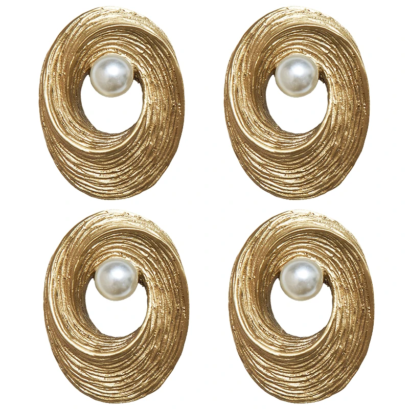 

Exquisite 4PCS Solid Pure Brass Furniture Pulls Handles Drawer Knobs Cupboard Wardrobe Kitchen Dresser TV Wine Cabinet Pulls