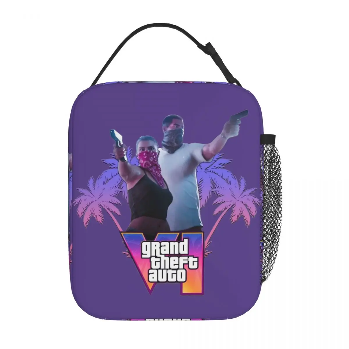 

Lunch Boxes GTA 6 Jason And Lucia Accessories New Game Lunch Container Ins Style Thermal Cooler Bento Box For School