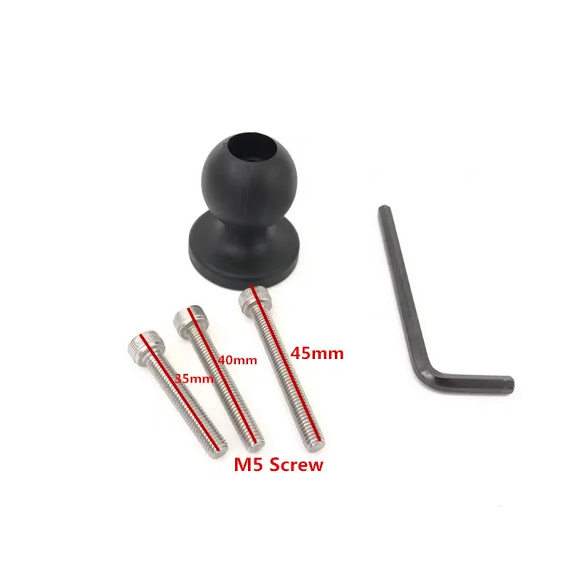 Зажим основания 1 дюйм 25 мм мяч с винтами M5 для экшн-камер gopro