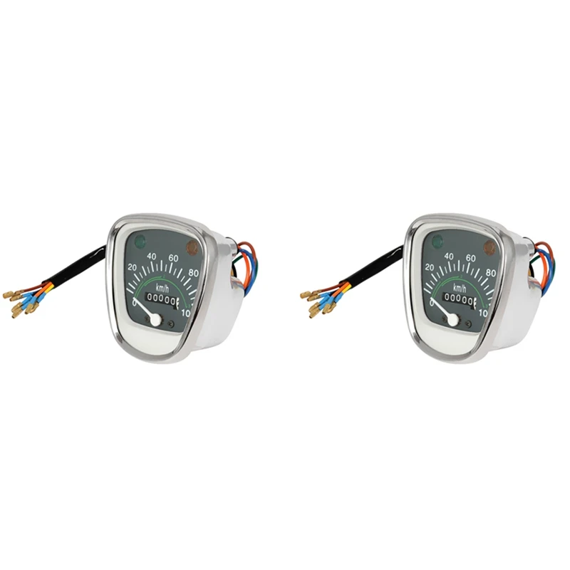 2X Retro Speedometer Tachometer Odometer Instrument For Honda Passport Cub C50 C70 C90 C70MK3 Universal Gauges