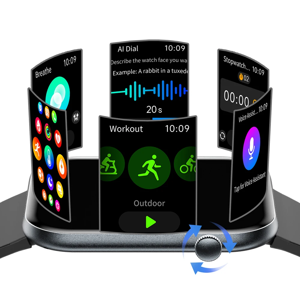 VALDUS 2025 جديد VS59 Pro Smartwatch الرجال النساء مساعد صوتي بلوتوث دعوة معدل ضربات القلب رقيقة جدا المعادن AMOLED ساعة ذكية