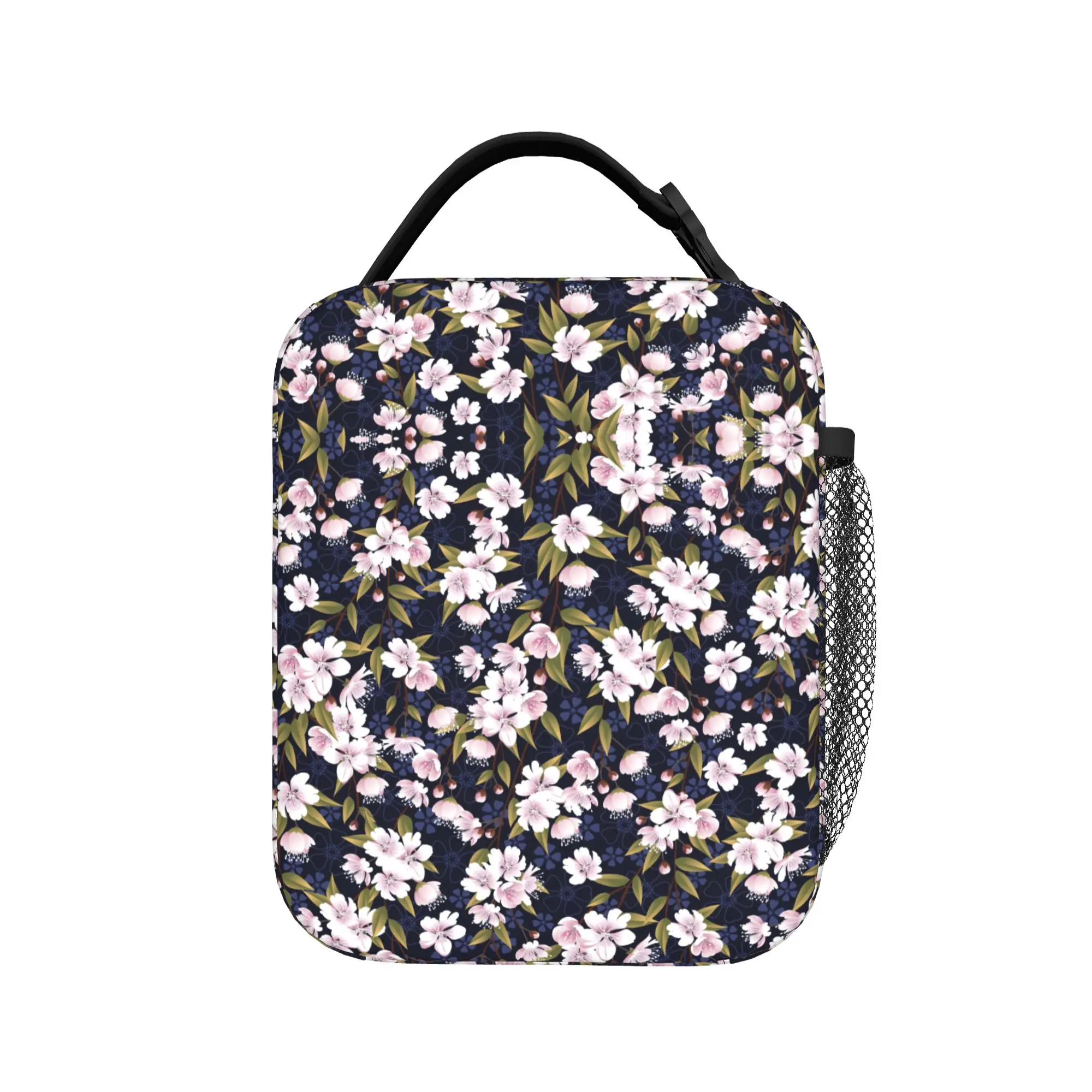 Japanese Sakura Cherry Blossom Thermal Insulated Lunch Bags for Picnic  Portable Food Container Bags Cooler Thermal Lunch Boxes