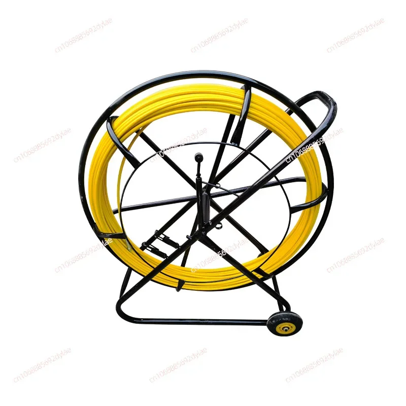 No.12*200M Duct Rodder Fiberglass Fish Tape Continuous Reel Wire Cable Running Puller Electrician Perforator Threading Artifact