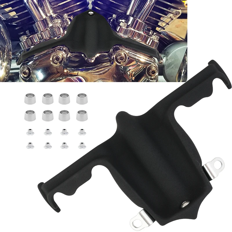 Black Motorcycle Tappet Lifter Block Accent Cover For Harley Twin Cam Street Glide Road King 1999-2017 Twin Cam Trim