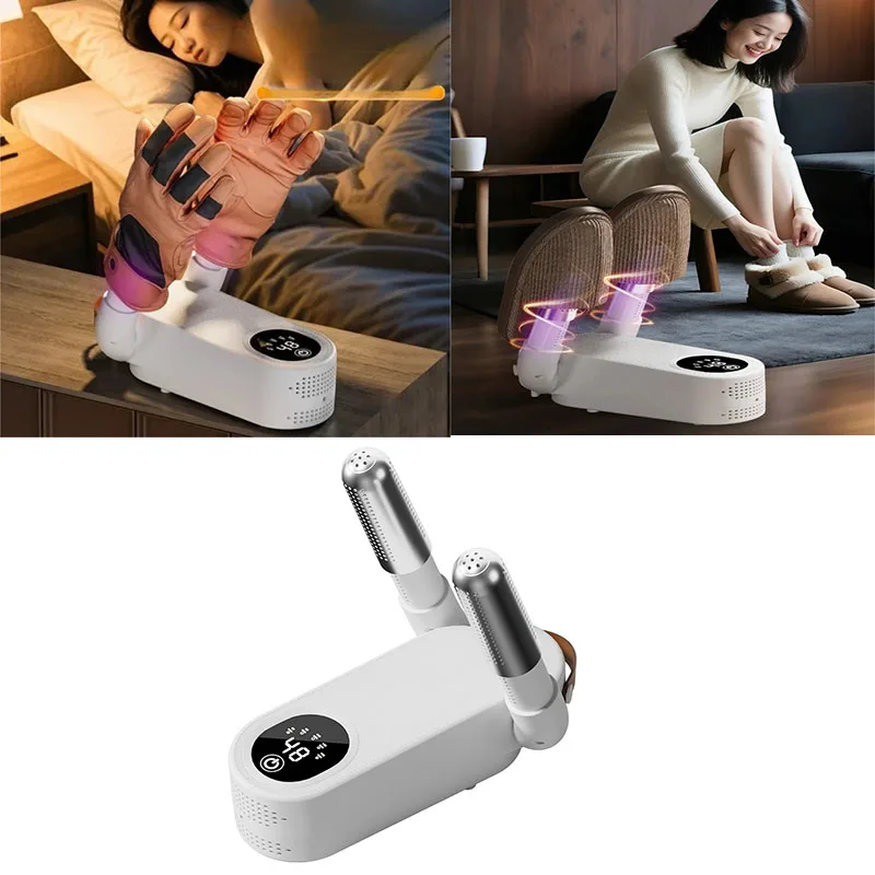 

Foldable Shoe Dryer Machine For Shoes/Clothes/Glove Dehumidifier Sterilization Wet Dry Dual Purpose 48 ° Constant Temperature