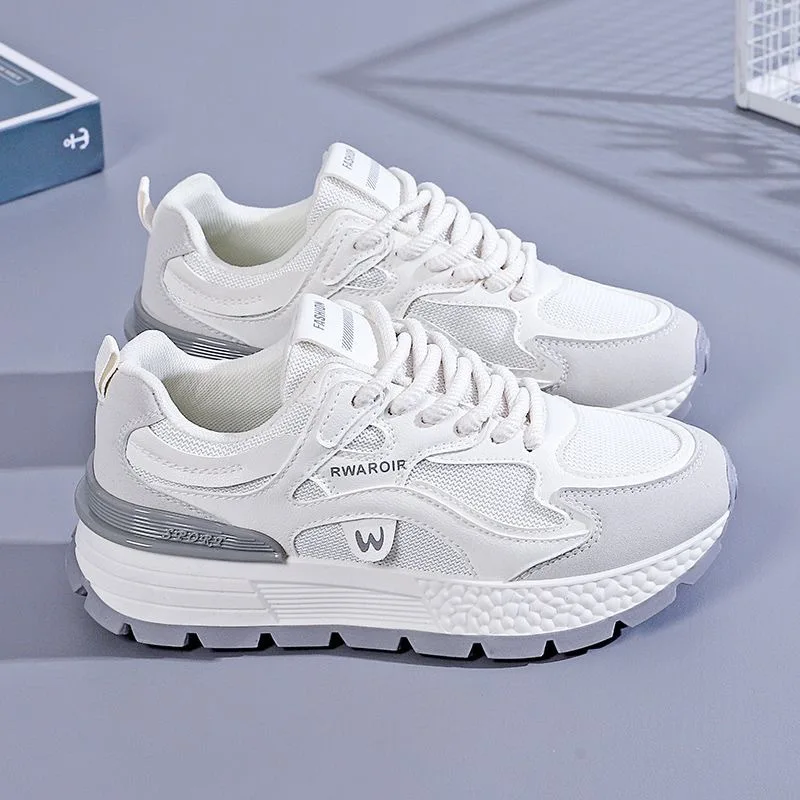 

Fashion Casual Running Sports Shoes Women Solid Color Korean Fashion Casual Sneakers Female Spring Summer Platform Shoes Woman