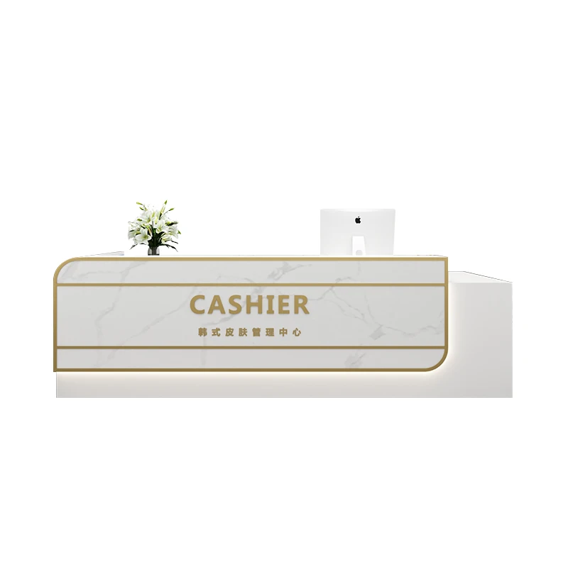 

Reception desk, table bar, front desk, bag shop, minimalist modern beauty salon, company reception desk