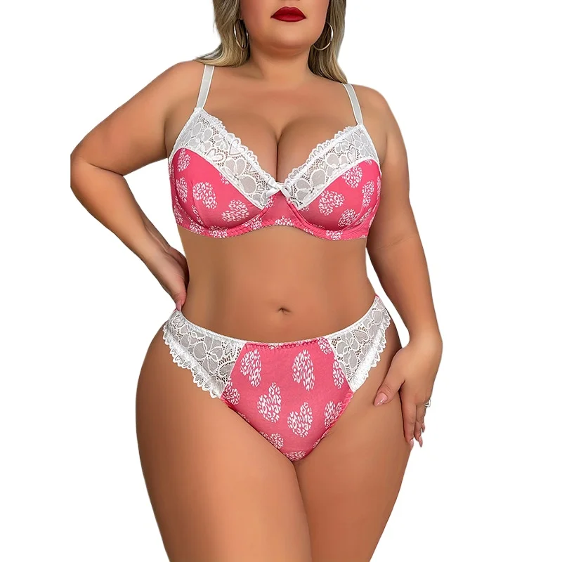 

Сексуальное кружевное нижнее белье: комплект бюстгальтеров с красивой спинкой и тонкими чашками для женщин, размеры XL, 2XL, 3XL, 4XL