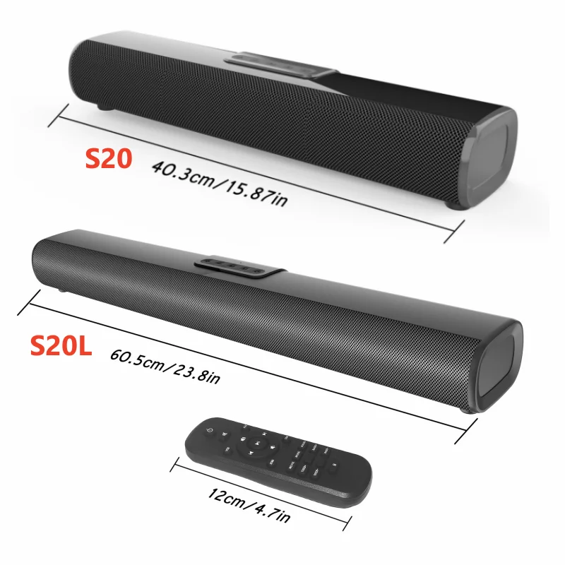 

SOUNDBAR-S20L NEW Strip Bluetooth Speakers RCA Coaxial HDMI Built-in EQ 50W High-power Echo Wall Audio Sound-Bar