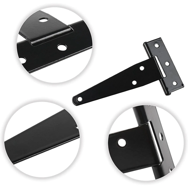 Heavy Duty T Hinge Gate Hinge T Strap Hinge Barn Hinge Fence Hinge Shed Hinge Door Hinge Black Wrought Hardware Iron