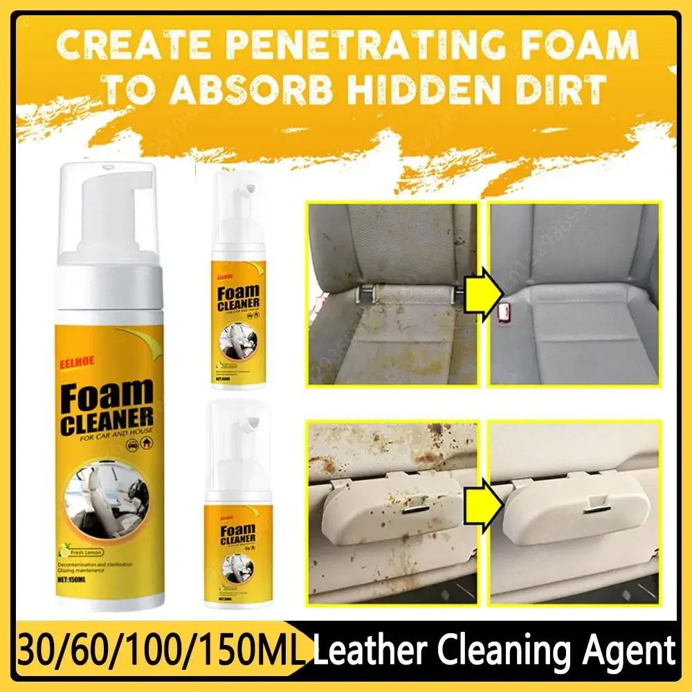 

30/60/100/150ML Bubble Cleaner Foam Cleaning Agent Bubble Cleaning Spray Car Interior Wash Maintenance for Auto Home Use