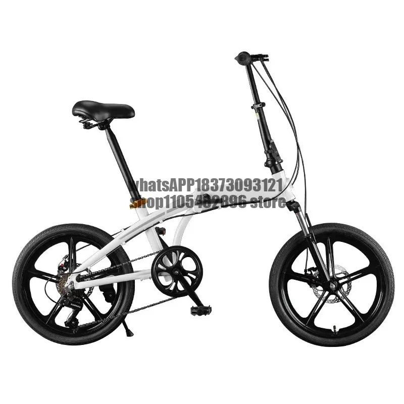 Aluminum Folding Bike Lightweight Portable Shock Absorbing Small Wheel 20 Inch Commuter Urban Student Adult Unisex Bikes