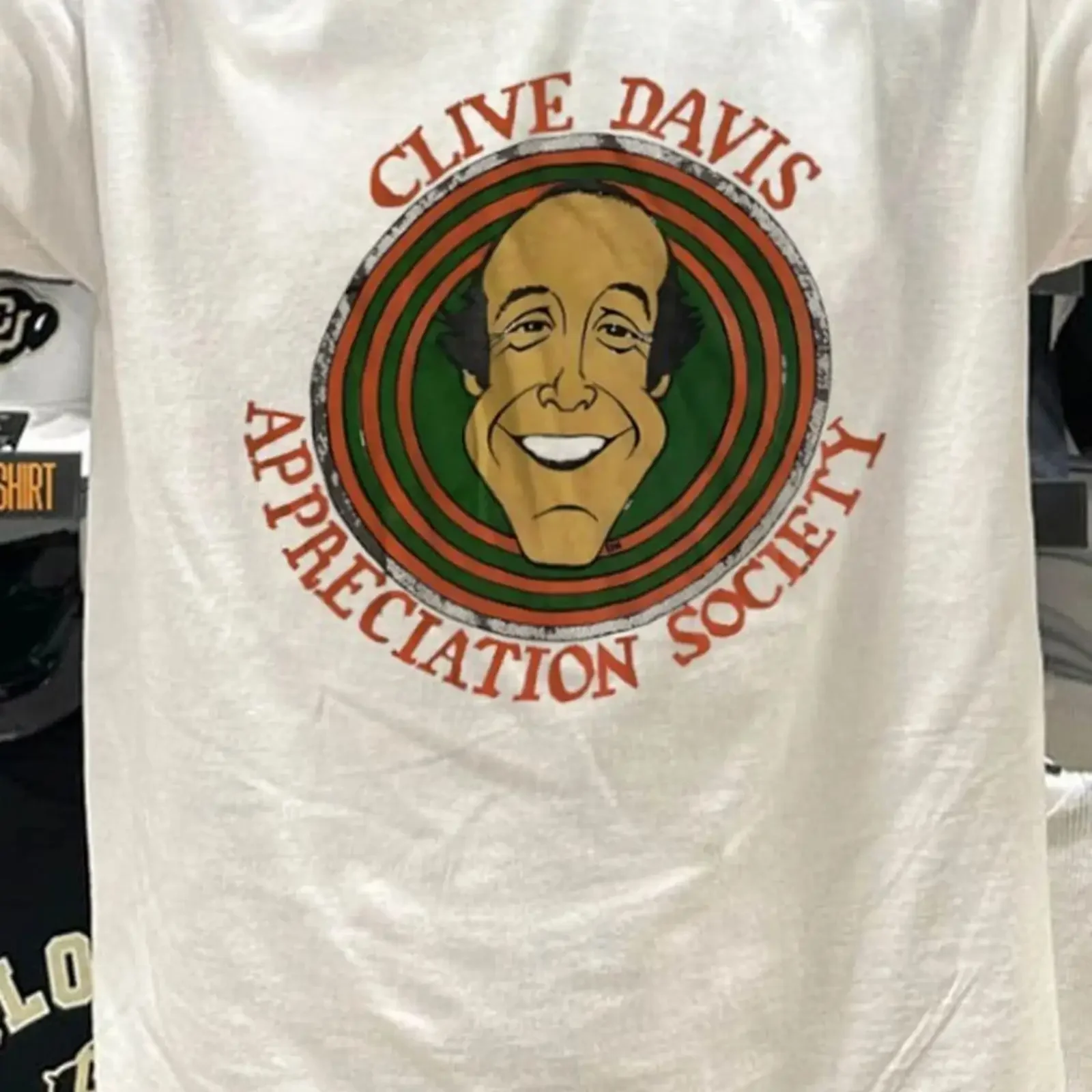 Clive Davis Appreciation Society T Shirt White S 5XL vintage Washed fashion graphic Stylish Stretched Versatile Comfortable