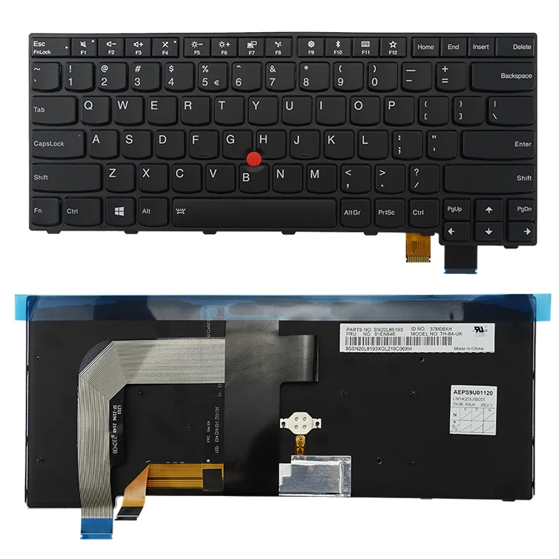 Сменная Клавиатура для ноутбука Lenovo ThinkPad T470S 01EN682 01EN641 SN20L82077 US/BR/FR/KR/UK/PT/SP