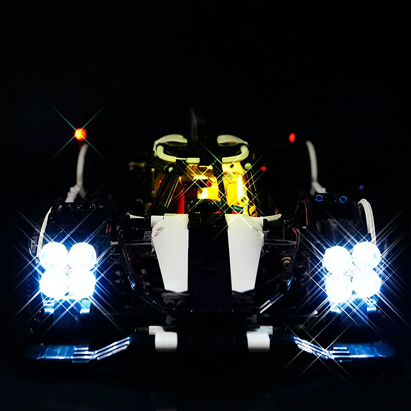 DIY LED-lichtset voor LEGO 23018 technische sportwagen (alleen LED-licht, zonder blokken model)