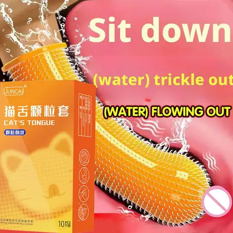 10PCS With 2040 Spot Spikes Condoms For Men G Point Stimulation Adult Supplies Big Dots Penis Sleeve Delay Ejaculation Sex Toys