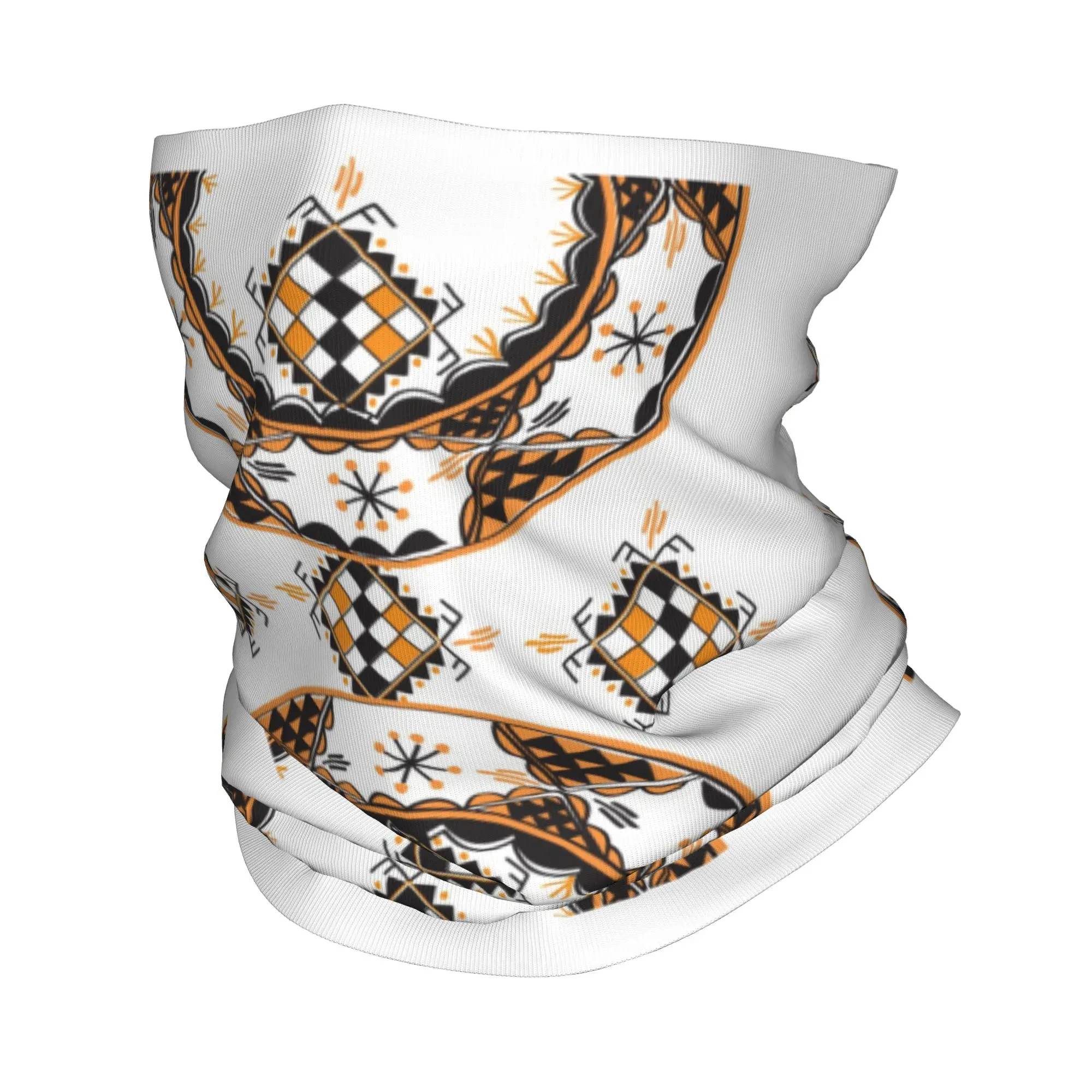 

Custom Z Imazighen Bandana Winter Neck Warmer Windproof Wrap Face Scarf for Ski Kabyle Berber Amazigh Proud Gaiter Headband