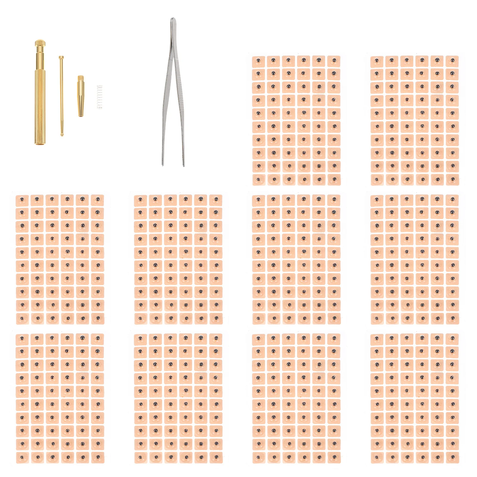 1 مجموعة بقع الوخز بالإبر المتاح الصحافة ملصقات الوخز ملصقات للرعاية تدليك لوازم مجموعة العلاج بالابر الأذن نقطة الوخز #2