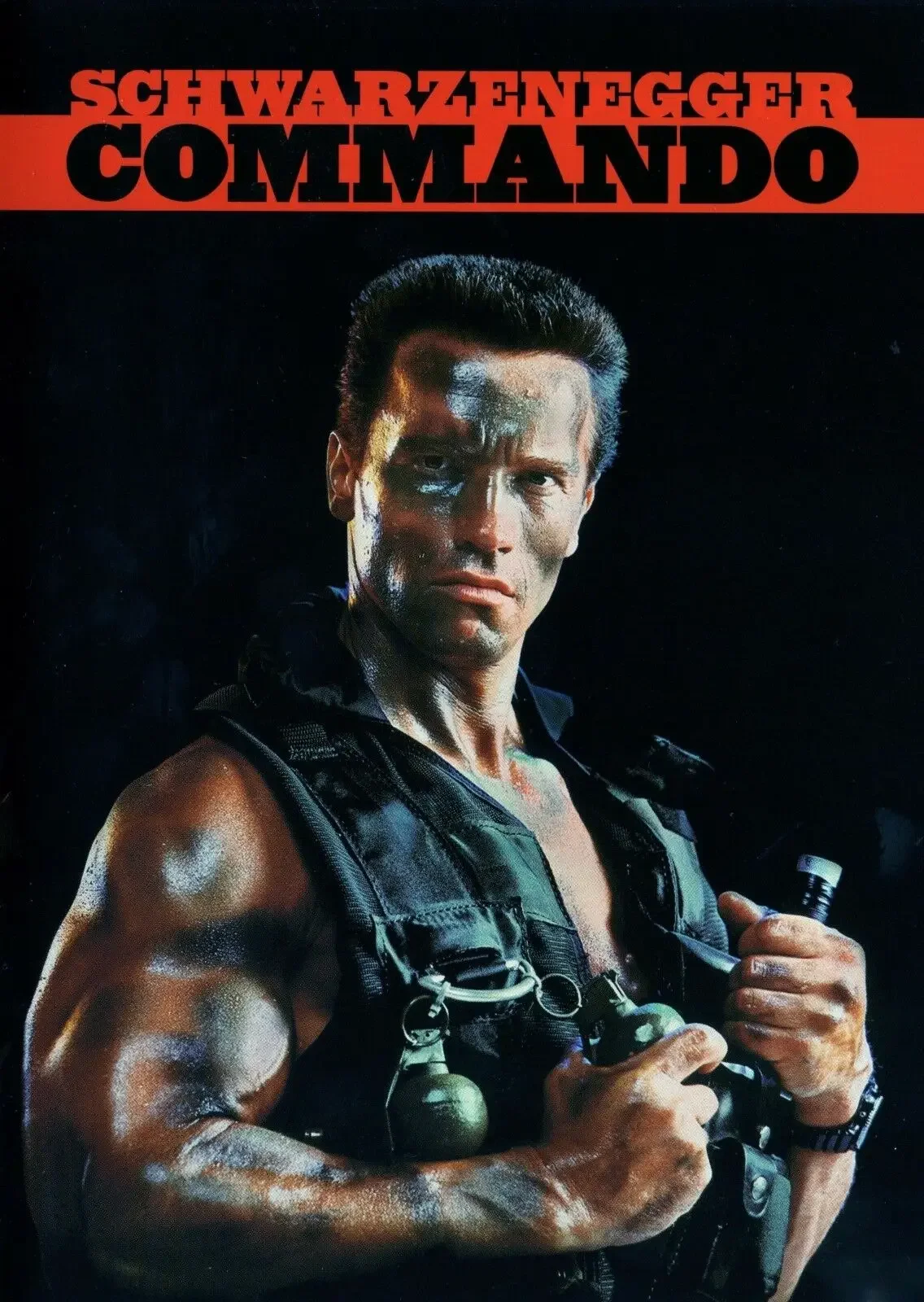 Arnold Schwarzenegger Commando Movie ,Art Picture Print Silk Poster ,Home Wall Decor