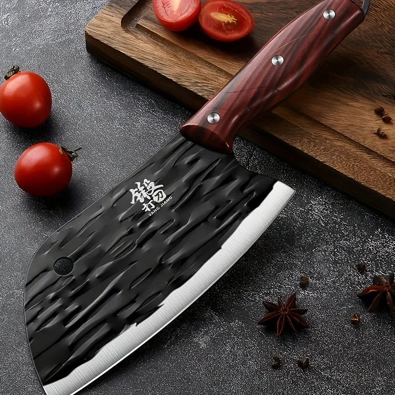 Forged women's kitchen knife kitchen household meat slicing knife sharp stainless steel machete non-sharpening chopping dual-use