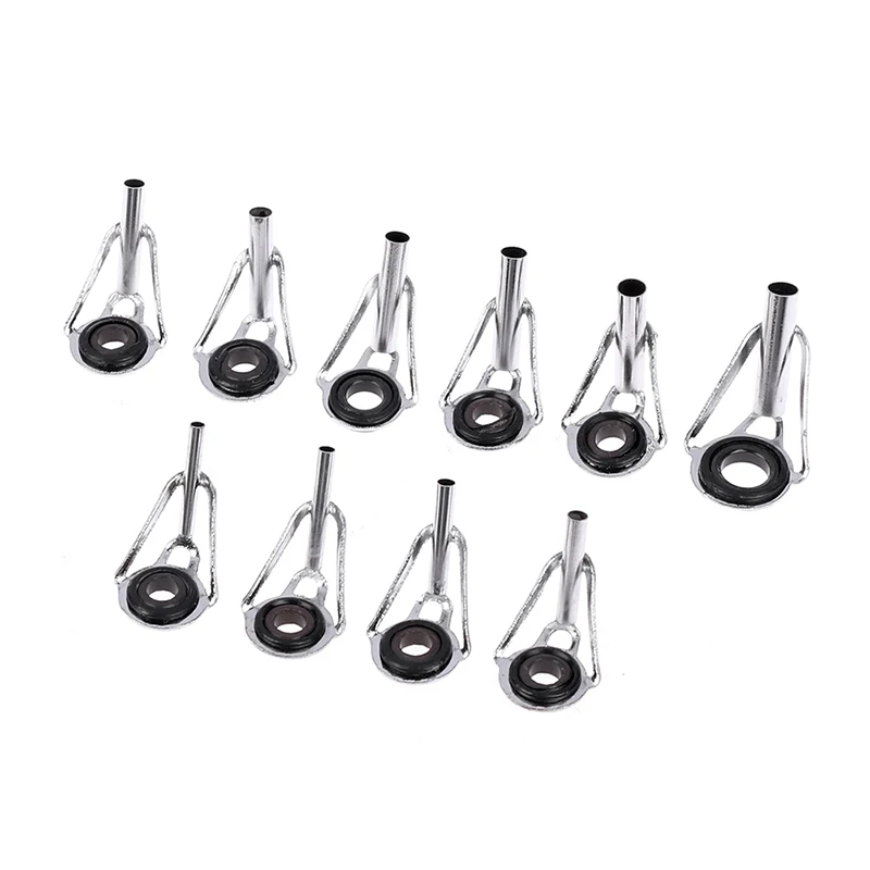 8 stücke Edelstahl Angelrute Spitze Ring Auge Führung mit Ring Reparatur-Kit 3 Arten für Enthusiasten Outdoor-Angel zubehör