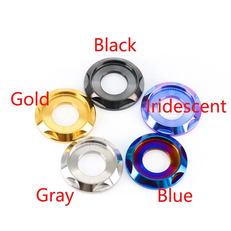 TC4 M5 M6 M8 M10 Titanium Spacer Fancy Decoration Gasket For Motor Bike Decorative Stair Treads