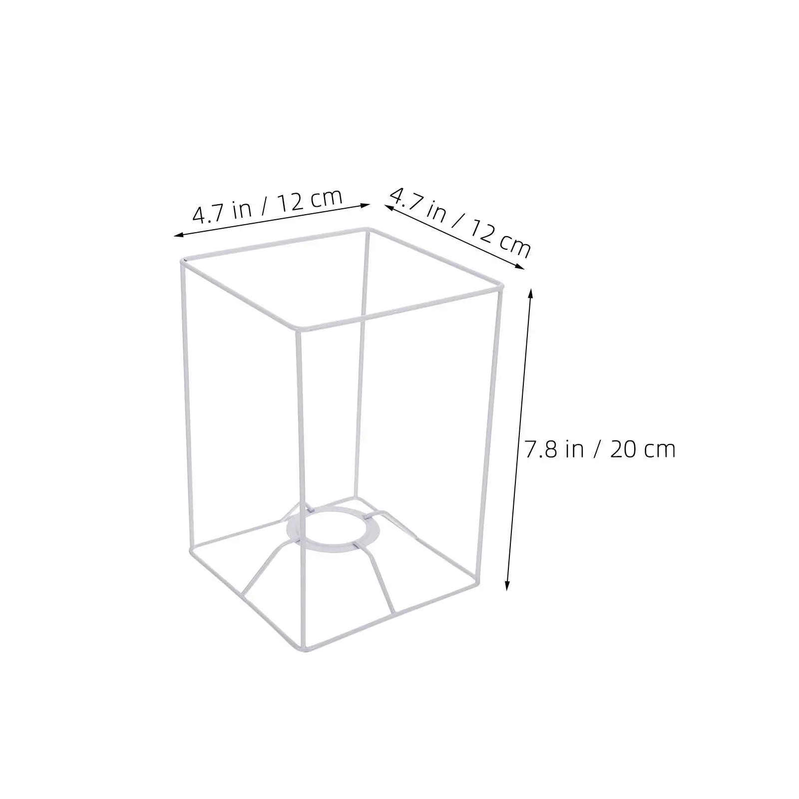 2Pcs Lampshade Frame Iron Wire DIY Lampshade Holder Ceiling Pendant Table Lamp Shade Ring Metal Lamp Shade Cage Replacement