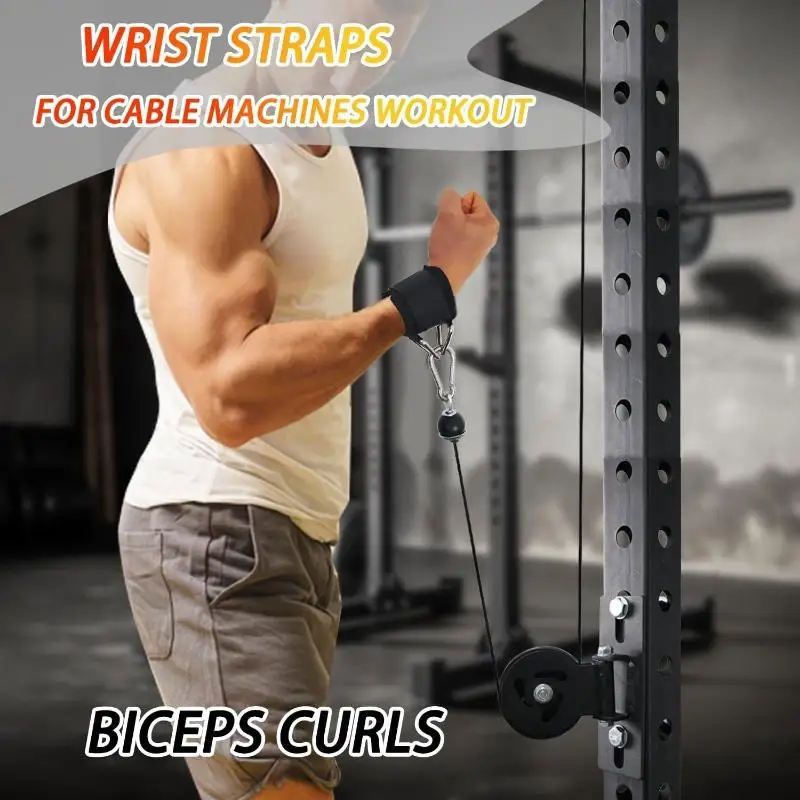 1PC Wrist Straps For Weightlifting, Weightlifting Straps With D Ring Deadlift Straps For Cable Machine Workout Gym Straps