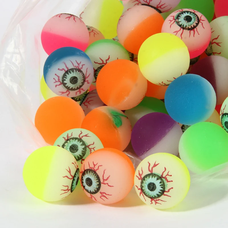 5Pcs Halloween Ripped Out Eyeball Horror Prop Realistic Bloody Ripped Out Plastic Eyeball Scary Props Halloween Toys Props