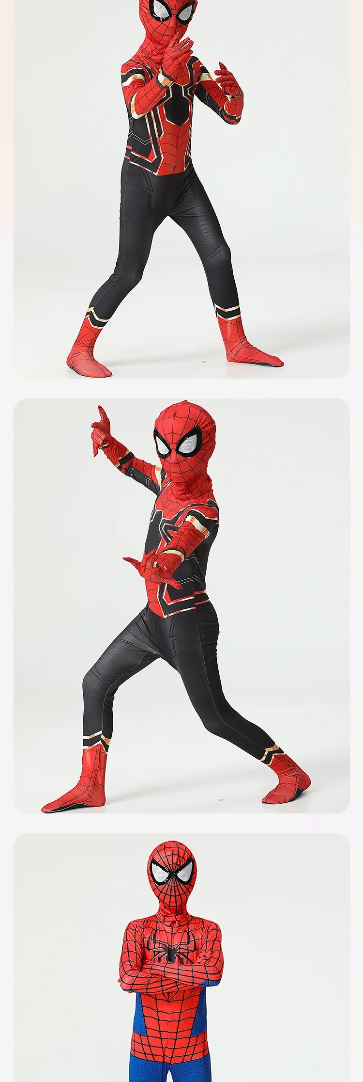 Halloween-Rollenspiel-Bodysuit, dehnbarer Ganzkörperanzug mit Kopfbedeckung, Helden-Themen-Outfit für Cosplay-Enthusiasten – Detail 9