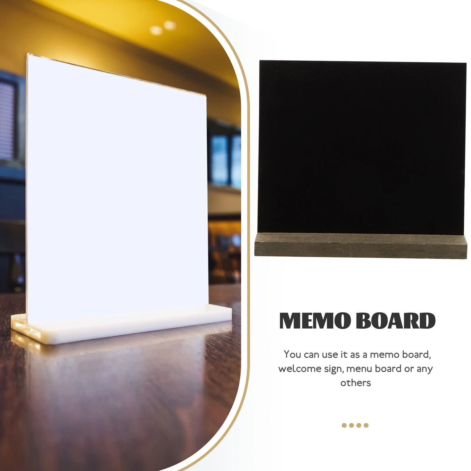 10 stuks Mini Schoolbord Set Houten Prikbord voor Keuken Kantoor Klas DIY Krijtbord Decor Creatieve Kamer Accessoire