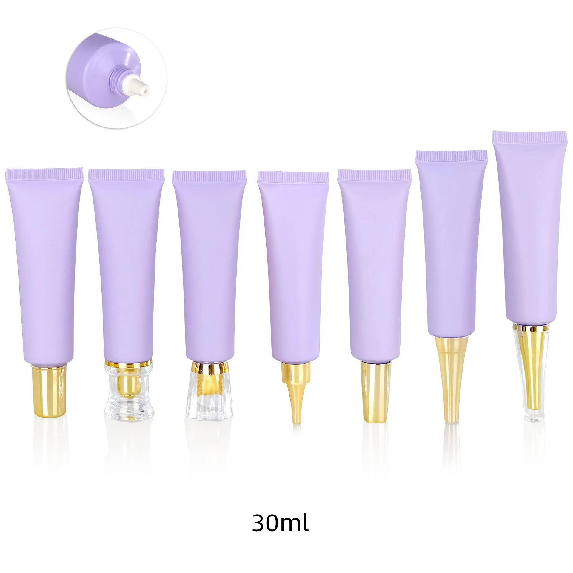 

30ml Purple Tanning Lotion Plastic Soft Tubes Beauty Neck Care Wrinkles Remover Whitening Cream Cosmetic Packaging Containers