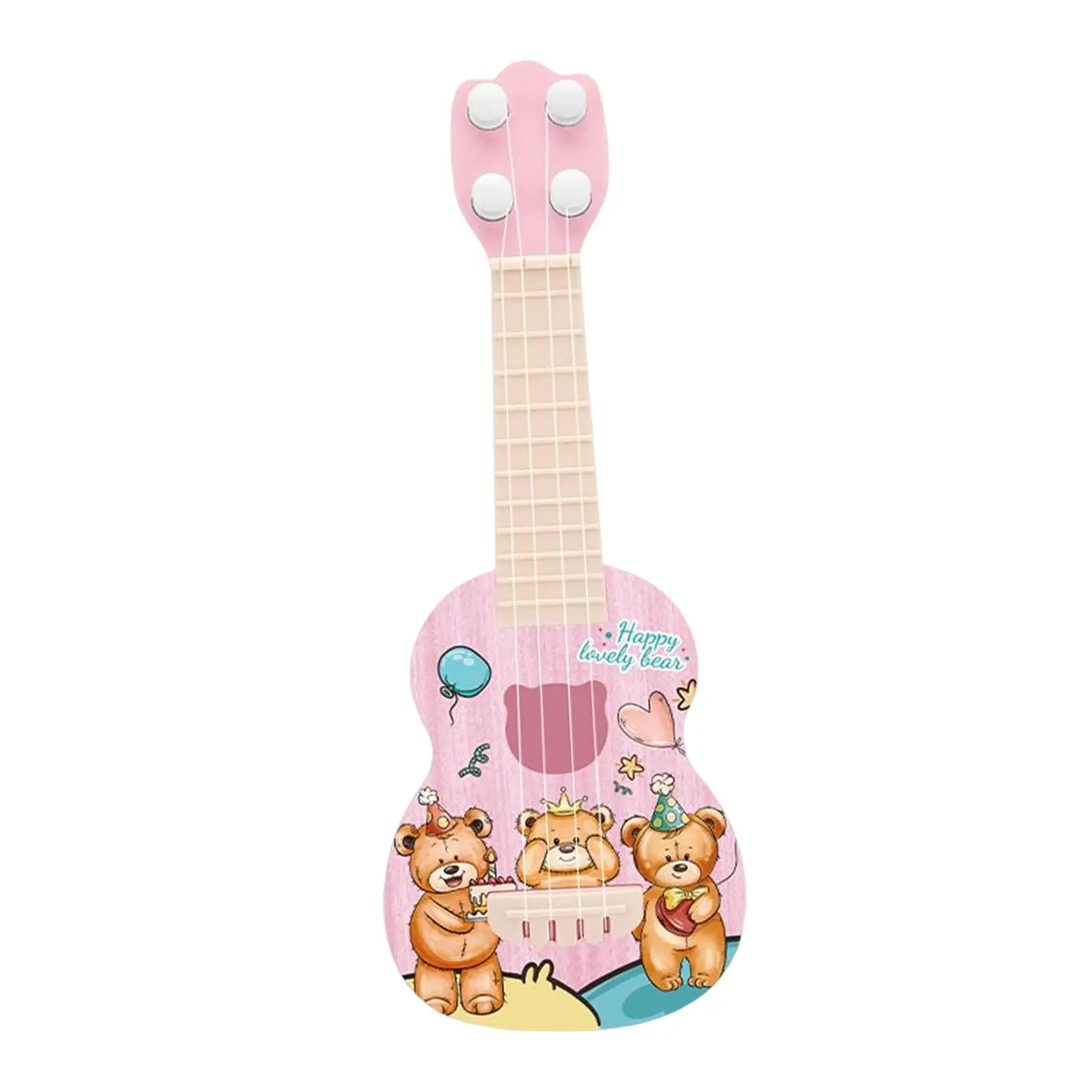 Professional Ukulele กีตาร์ของเล่น Skill ปรับปรุงแบบพกพา Early การศึกษา4 Strings กีตาร์ขนาดเล็กสำหรับเด็กหญิงเด็กชาย Kado Ulang Tahun