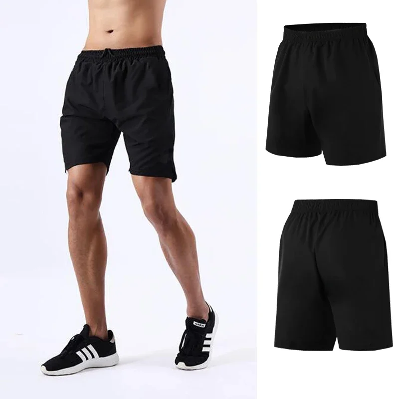 Pantalones cortos finos para correr para hombre, Shorts deportivos de secado rápido, holgados y transpirables, para verano