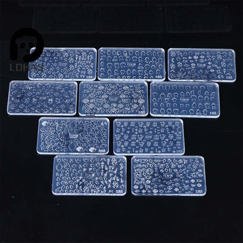 1 قطعة ثلاثية الأبعاد قالب من السيليكون زهرة القلب مسمار الفن زينة الأظافر DIY تصميم قالب الأظافر ختم لوحة قالب مانيكير