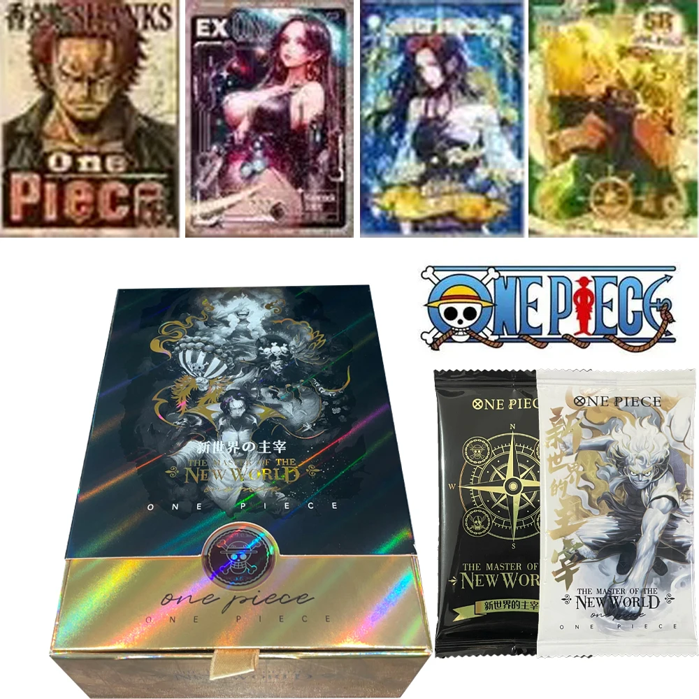 Wholesale Kabag One Piece Wave 8 Master Of New World Collection Card Luffy Robin Boa Booster Box CCG TCG Hobby Gift