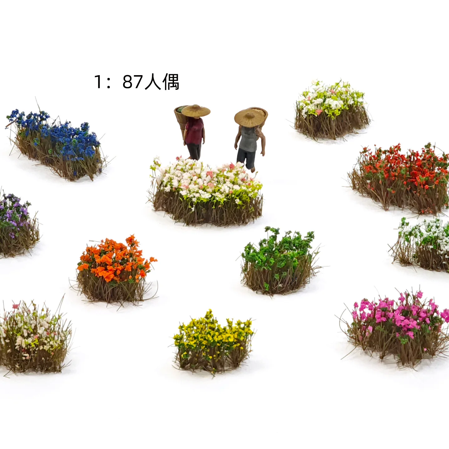 Zestawy do samodzielnego wykonania modeli z ręcznie rozdrabnianych kwiatów i trawy, mikrokrajobraz, ogrodzenie, uliczna sceneria, materiały do roślin, akcesoria do dioramy.