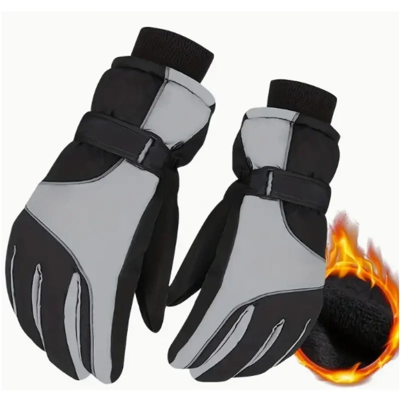 

Thermal Waterproof Ski Gloves Touch Screen Winter Snow Gloves Outdoor Warm Motorcycle Cycling Gloves for Men Women Sports Use