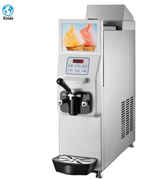 Coffee Shop Ice Cream Machine Commercial Soft Serve Ice Cream Making Machine 220v Small Mini Soft Home Ice Cream Maker