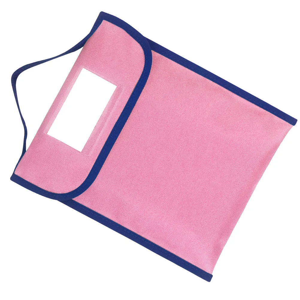 Large Capacity Book Pouch Nylon Tote Bag Lightweight Portable Tote for Travel Office Study Book Pouch Students Stationery Bag