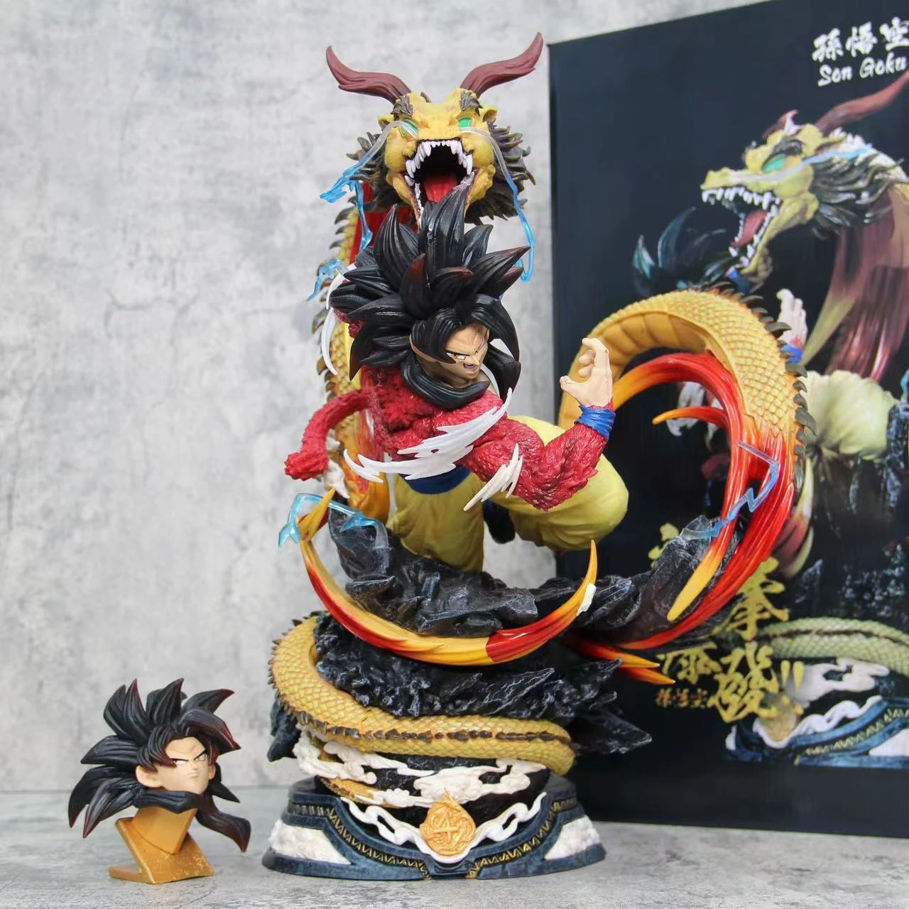 Nowa figurka anime Dragon Ball Super Saiyan Son Goku, 43 cm, model PVC, ozdoba na biurko, prezent urodzinowy, zabawka